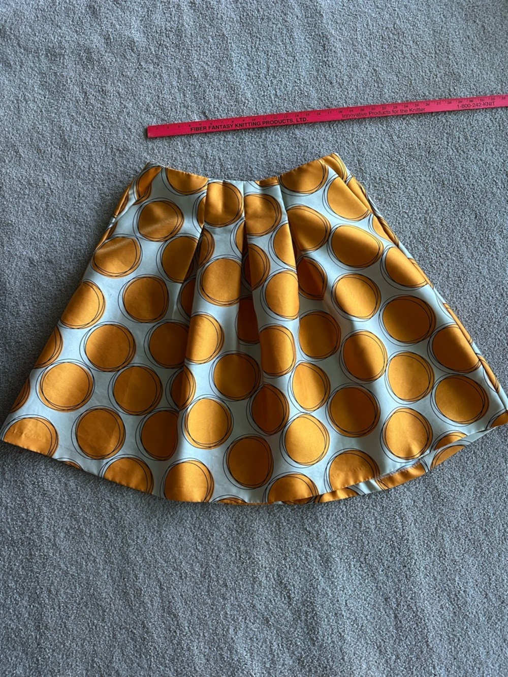 Lane Bryant Yellow Circle Plus Size 18 Skirt